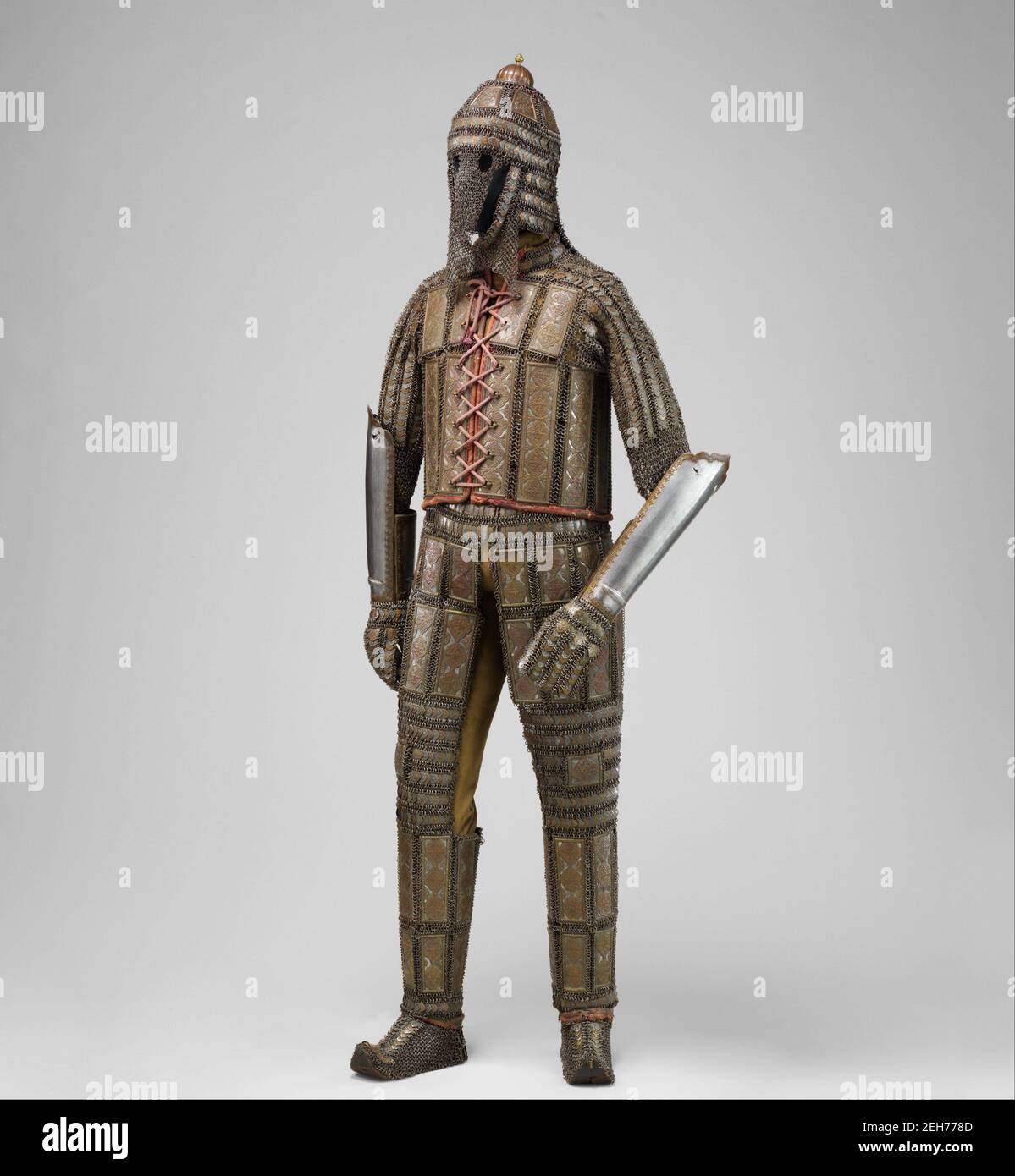 Armatura di posta e piatto, indiano, Sindh (ora Pakistan), fine 18 °-prima metà del 19 ° secolo. Foto Stock