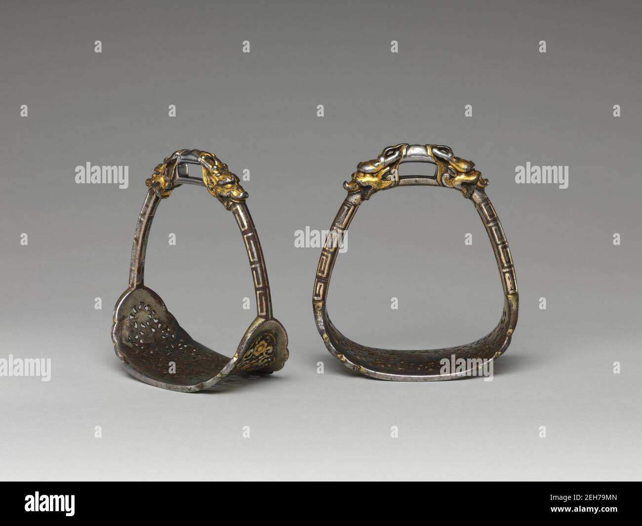 Staffa, mongolo o tibetano, XVI-XVII secolo. Foto Stock