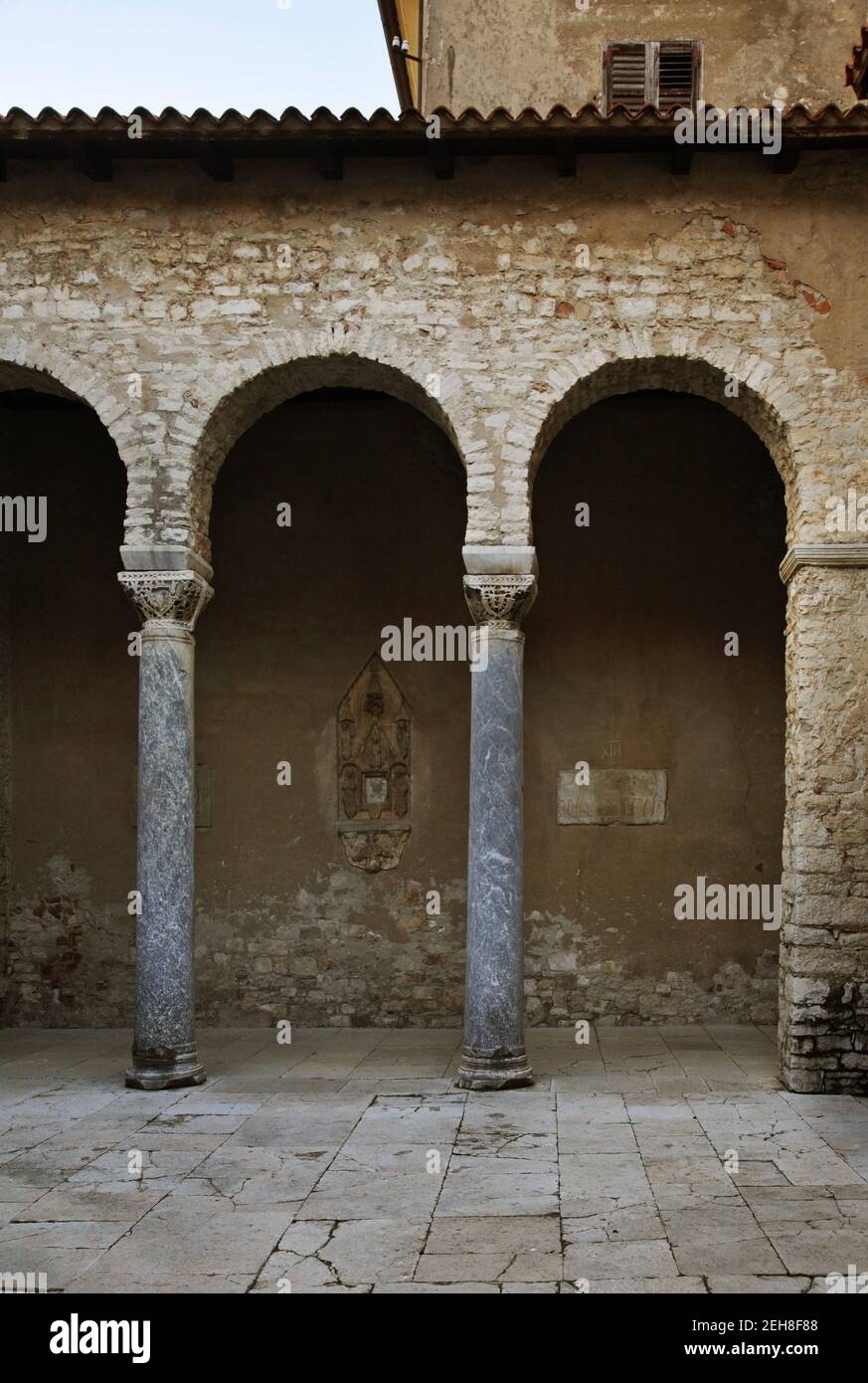 Basilica Eufrasiana - Basilica Cattedrale dell Assunzione di Maria a Porec. Croazia Foto Stock