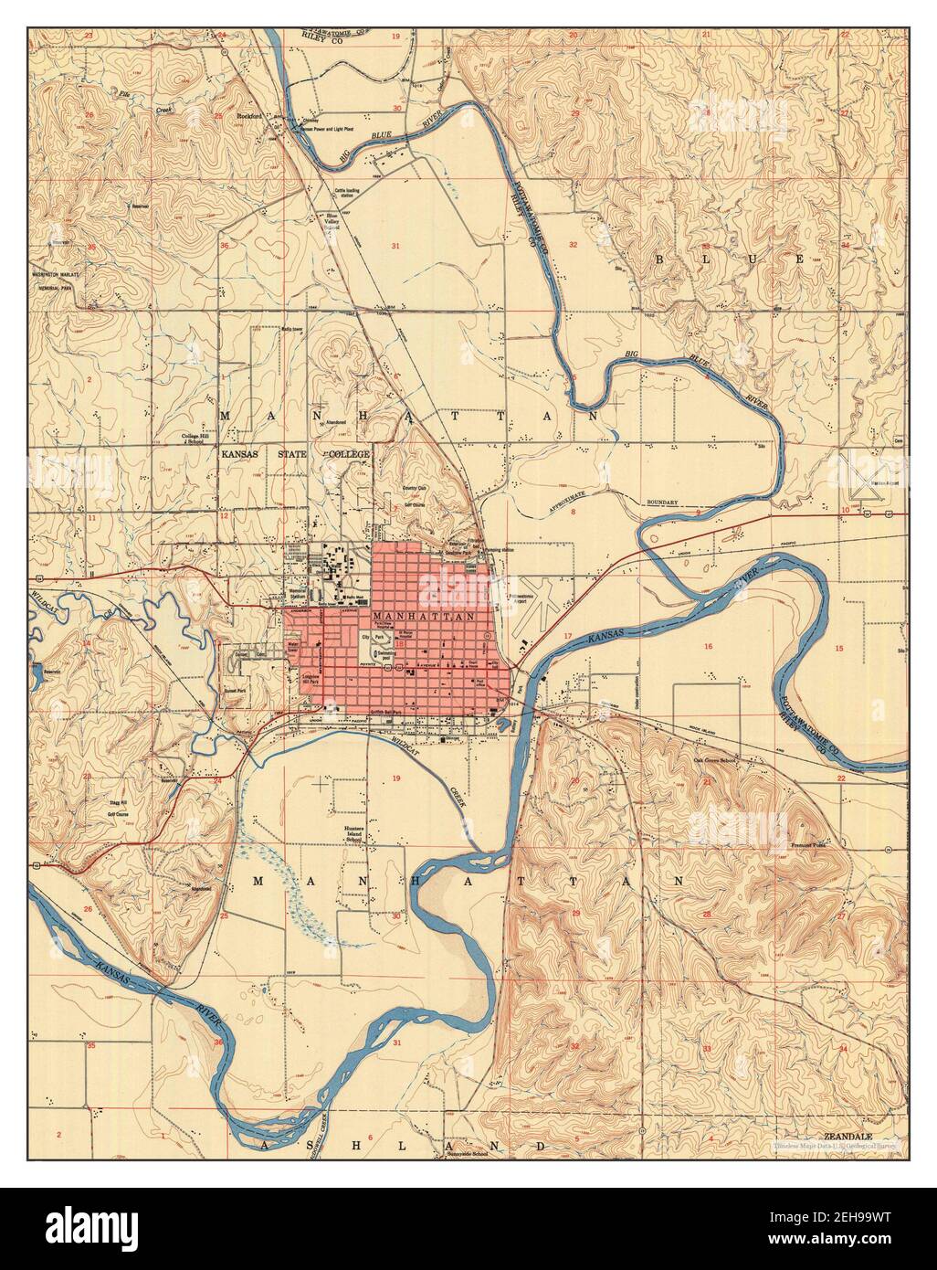 Mappa topografica manhattan 1950 immagini e fotografie stock ad alta