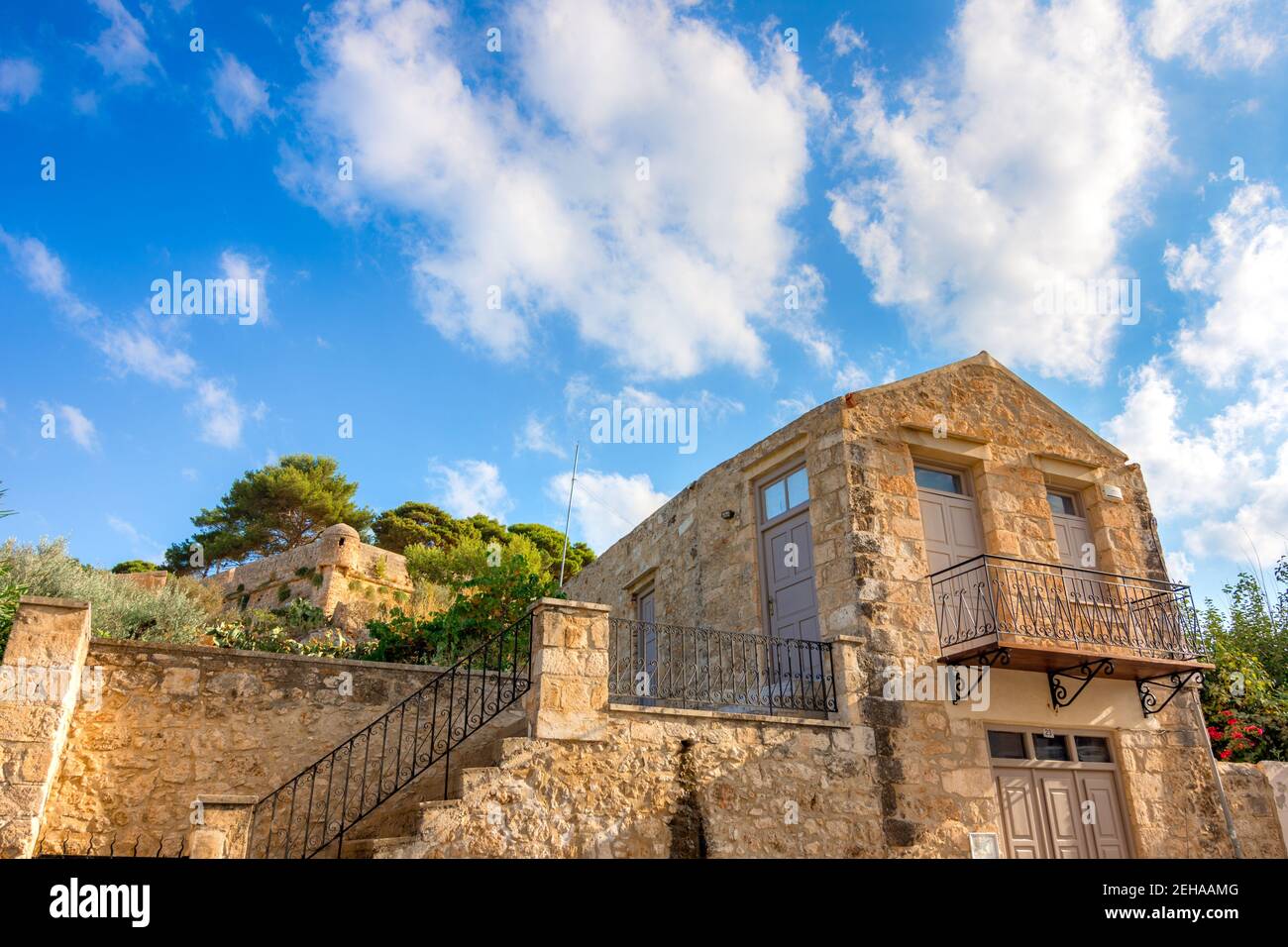 Città vecchia di Rethymno, Creta, Grecia Foto Stock