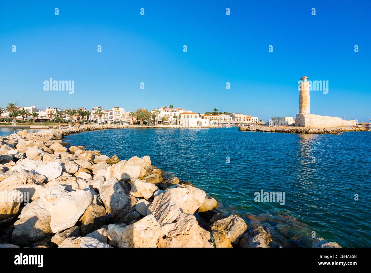 Città vecchia di Rethymno, Creta, Grecia Foto Stock