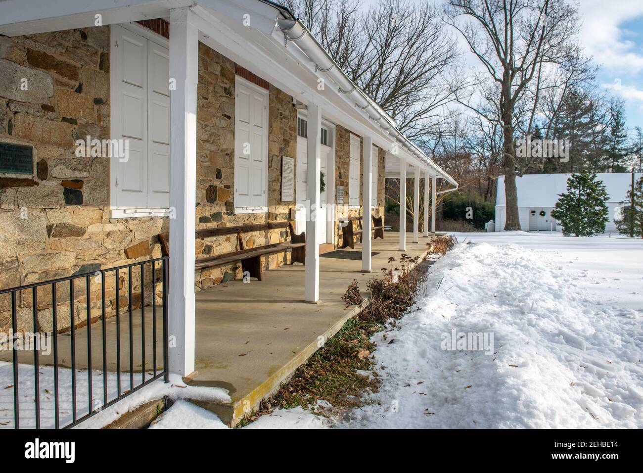 Little Falls Friends Meeting - Quaker meeting house a Harford Contea di Maryland Foto Stock