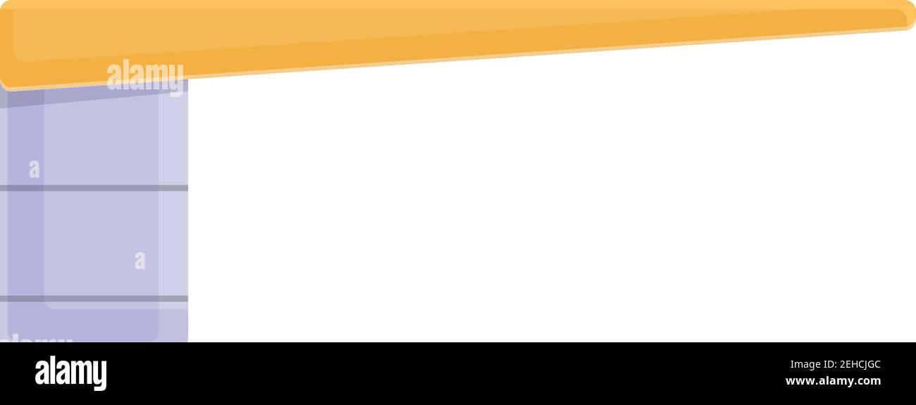 Icona della trampolino. Cartoon di icona vettoriale springboard per il web design isolato su sfondo bianco Illustrazione Vettoriale
