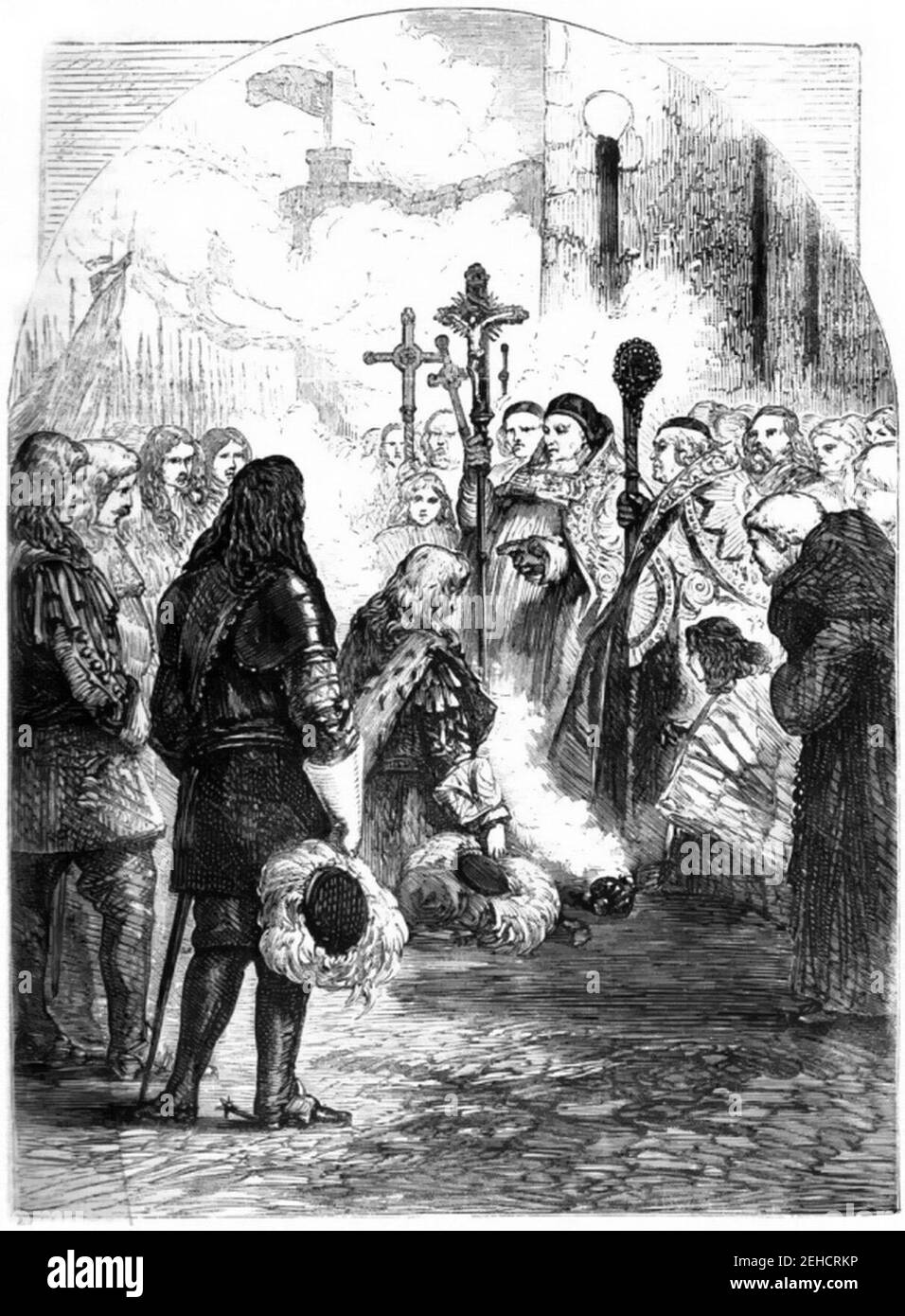 P19 accoglienza di James II a Dublino. Foto Stock