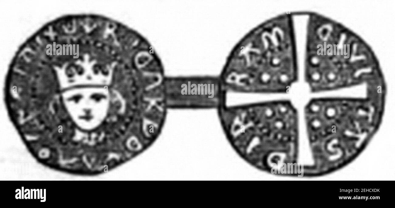 P65b Penny di Richard III. Foto Stock
