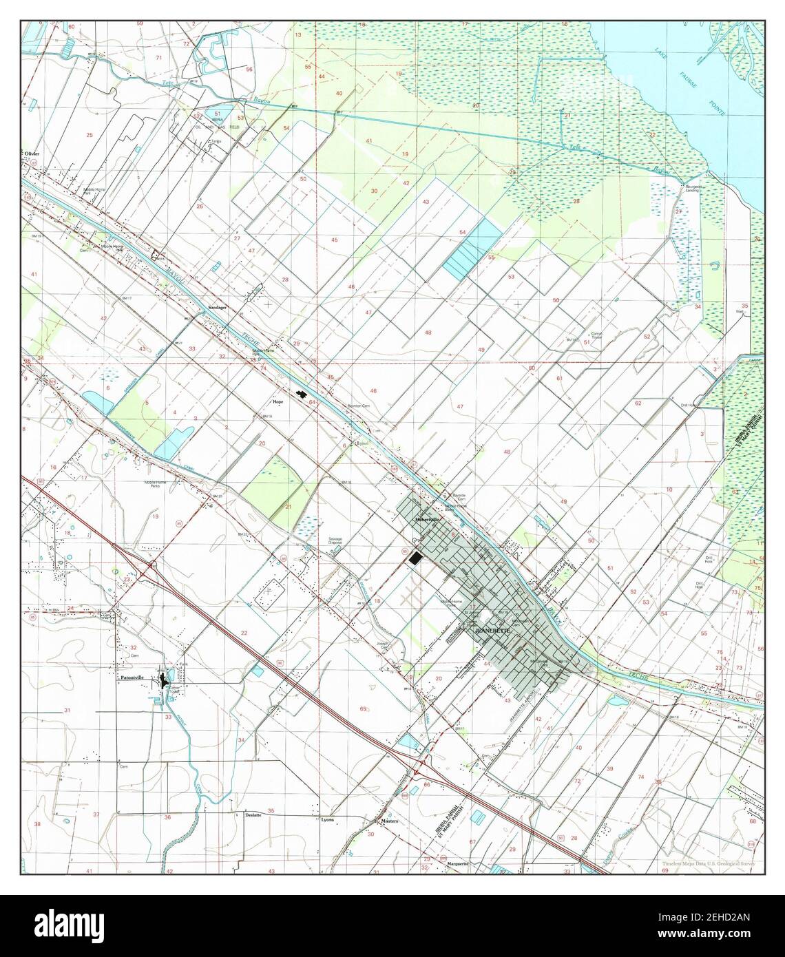 Mappa di jeanerette immagini e fotografie stock ad alta risoluzione Alamy
