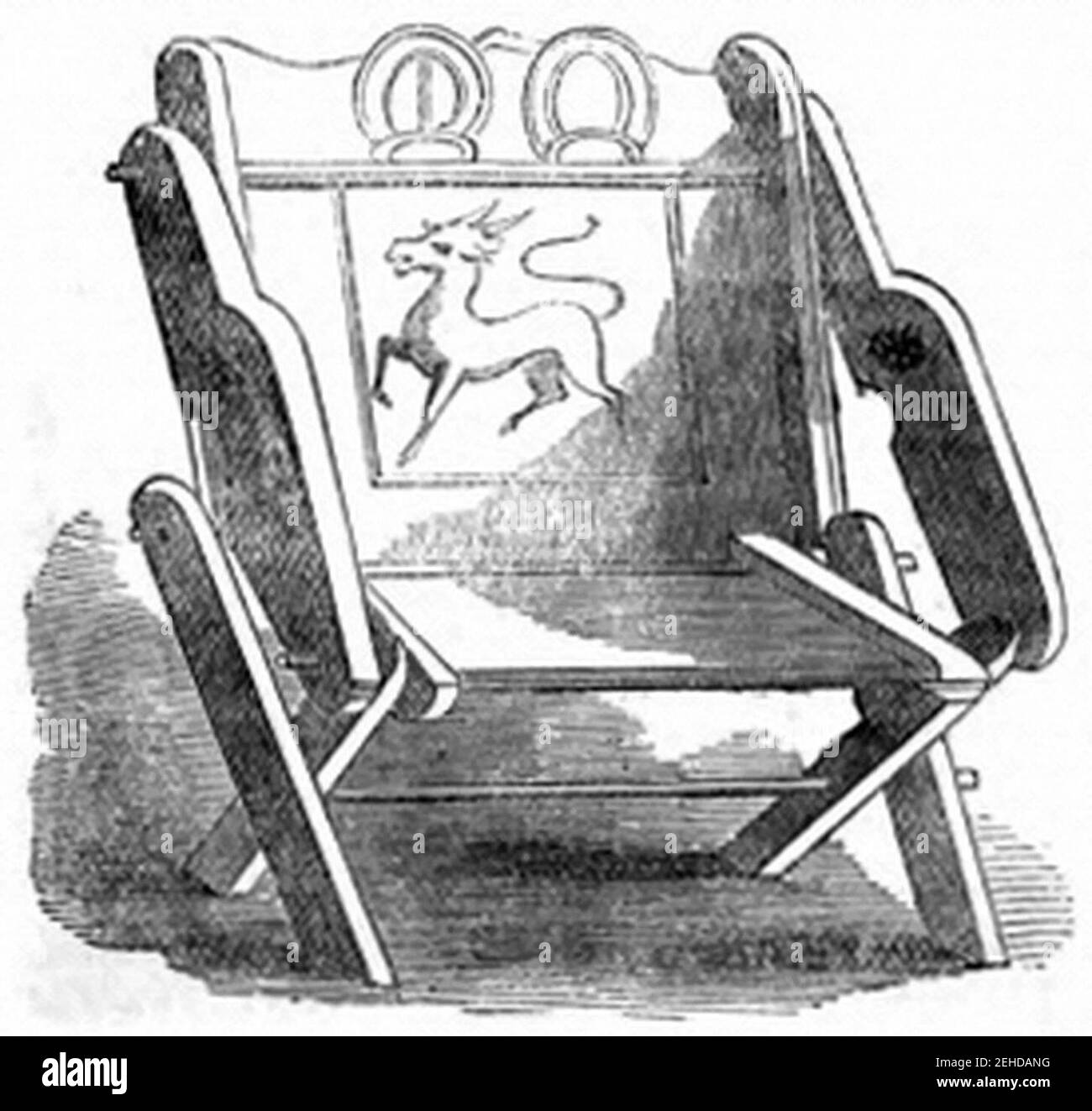 P448-Priore di Southwick Chair-13 ° secolo. Foto Stock