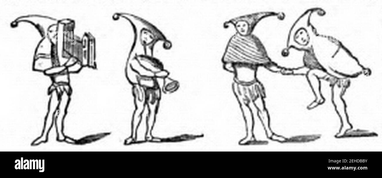 P470-Danza degli sciocchi 13 ° secolo. Foto Stock