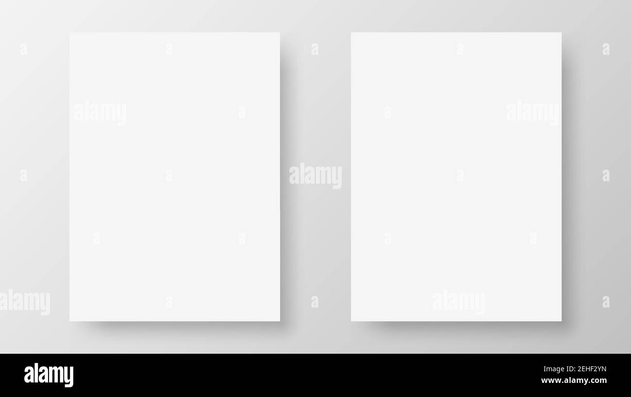 Modello per la creazione di brochure, isolato su sfondo grigio chiaro per posizionare il tuo design.Vector eps10 Illustrazione Vettoriale
