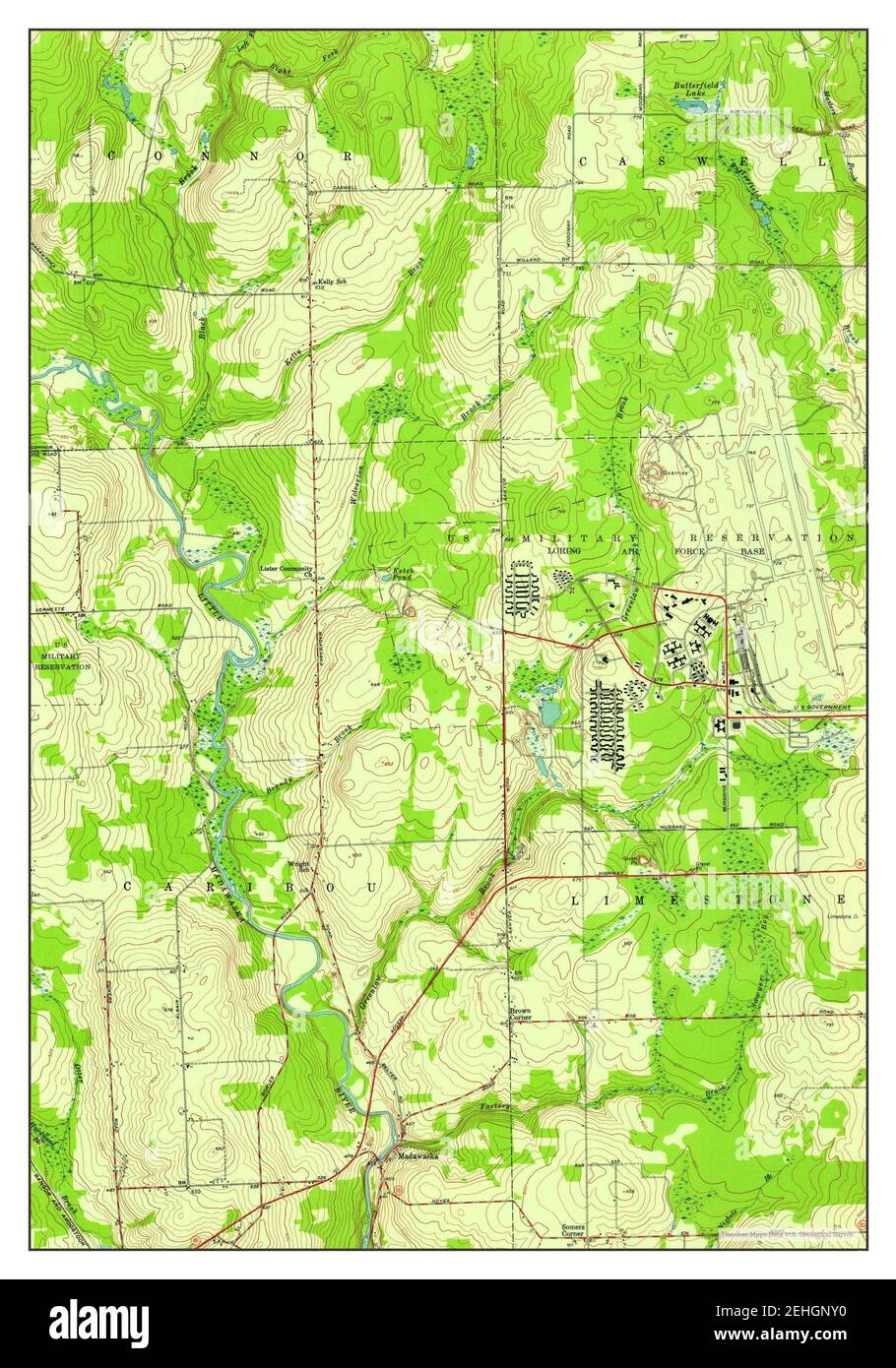 Mappa di fairfield, maine immagini e fotografie stock ad alta