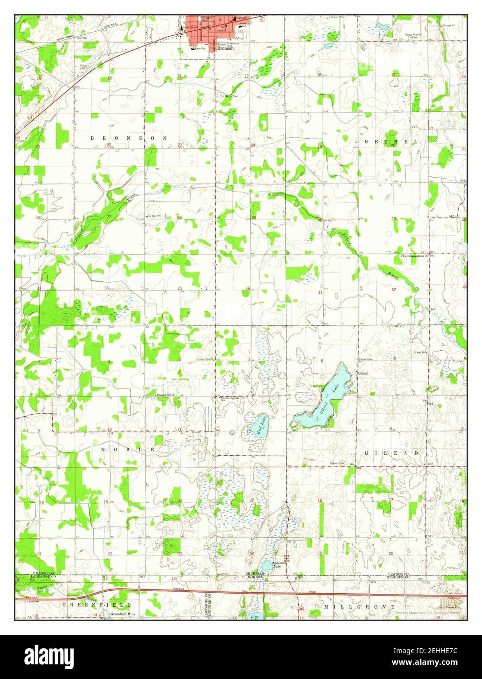 Mappa di bronson michigan immagini e fotografie stock ad alta risoluzione Alamy
