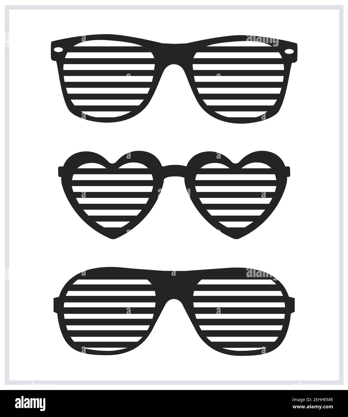 Set di occhiali da sole sfondo vettore insieme di occhiali da sole sfondo vettore Illustrazione Vettoriale