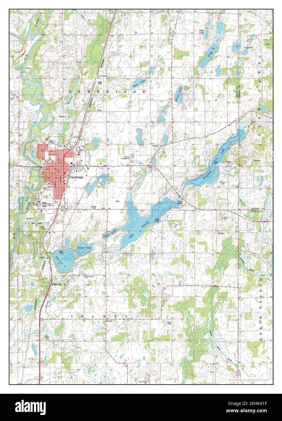 Mappa di cambridge, minnesota immagini e fotografie stock ad alta