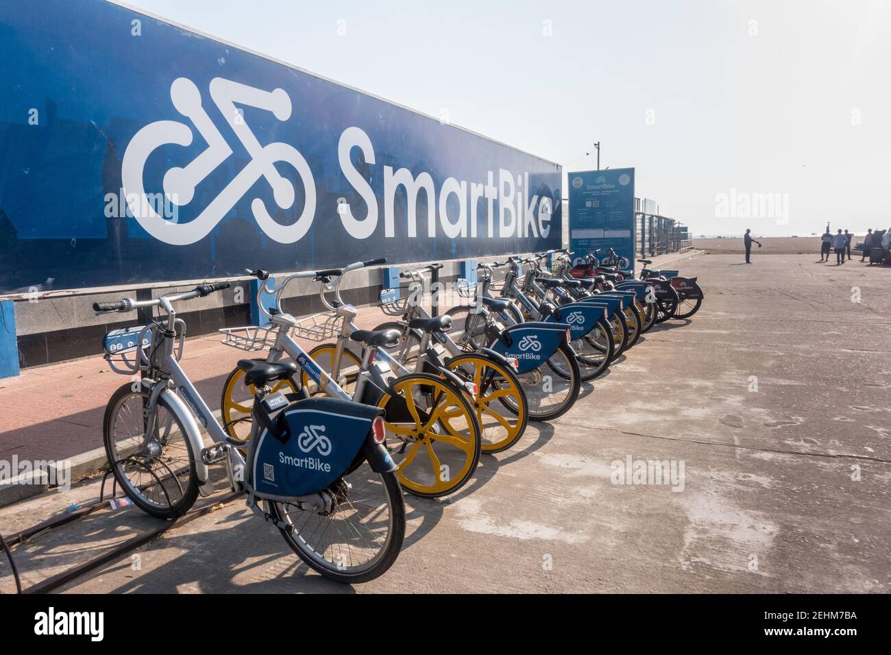 Programma di condivisione di biciclette Smartbike a Chennai, Tamil Nadu, India Foto Stock