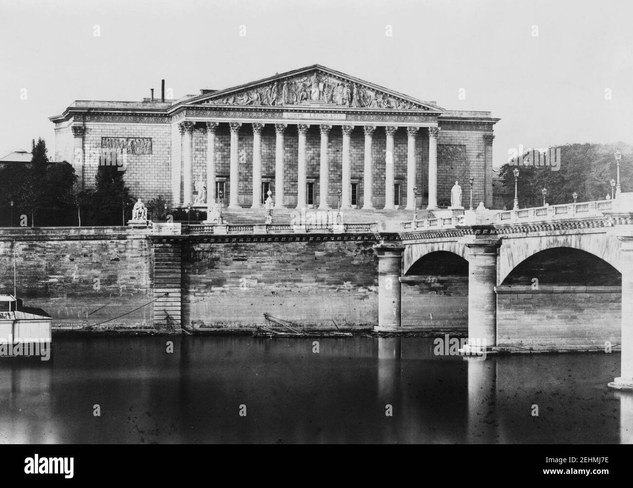 Parigi, Palais Bourbon, tra il 1851 e il 1870. Foto Stock