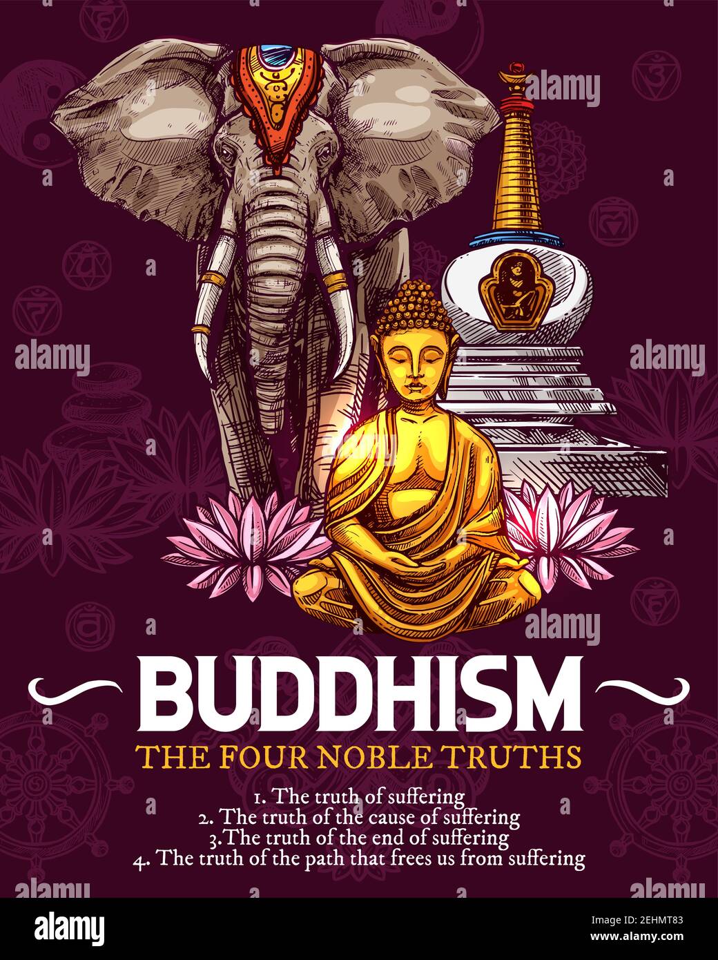 T-shirt Buddista Buddista Buddha Om Mandala Buddismo Spirituale - Taglie Per Uomo, Donna E Bambino - Italia - 11
