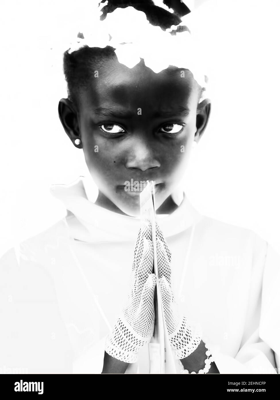 Bambina nera Foto Stock
