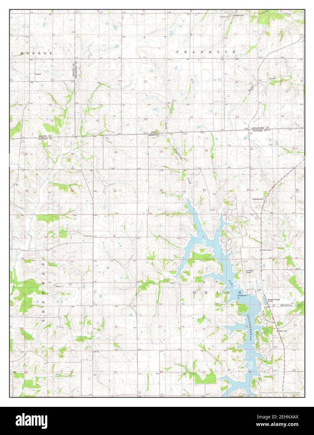 Lake Thunderhead, Missouri, map 1979, 1:24000, United States of America by Timeless Maps, data U.S. Geological Survey Foto Stock