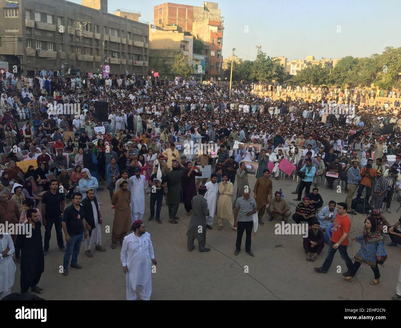Pashtun Tahafuz movimento Lahore. Foto Stock