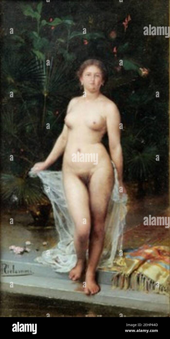 Pasquale Celommi - l'odalisca (CelommiP-17). Foto Stock