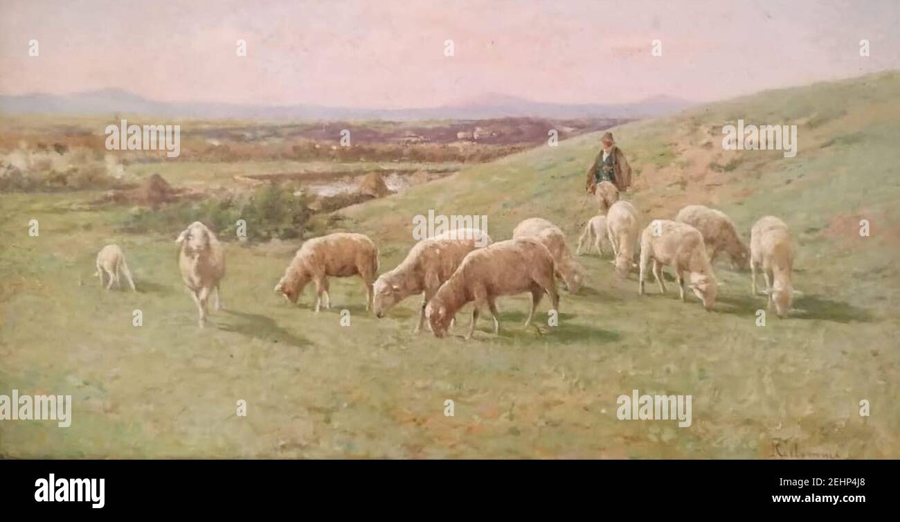Pasquale Celommi - Pastore (CelommiP-66). Foto Stock
