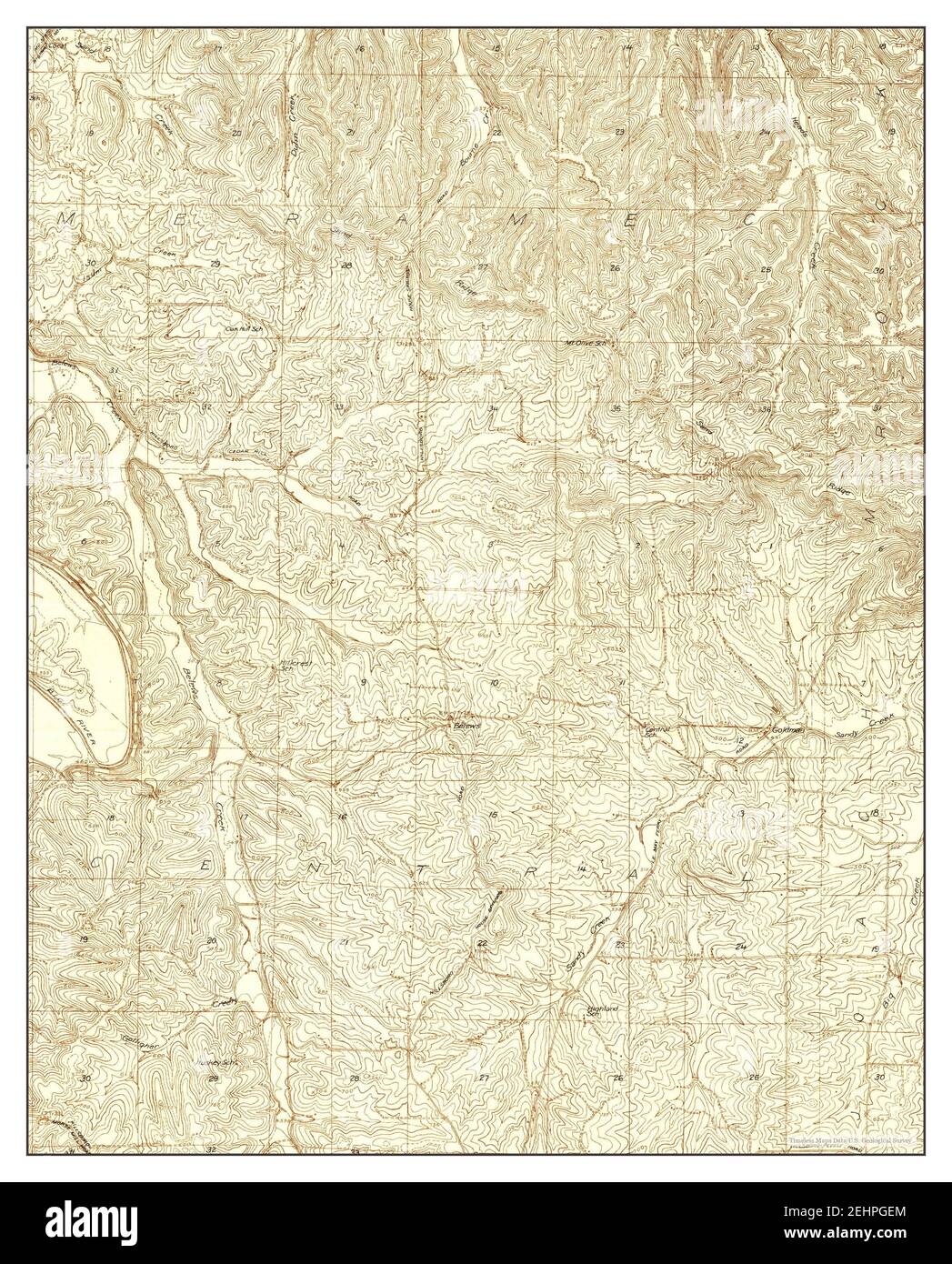 Pacific se, Missouri, mappa 1930, 1:24000, Stati Uniti d'America da Timeless Maps, dati U.S. Geological Survey Foto Stock