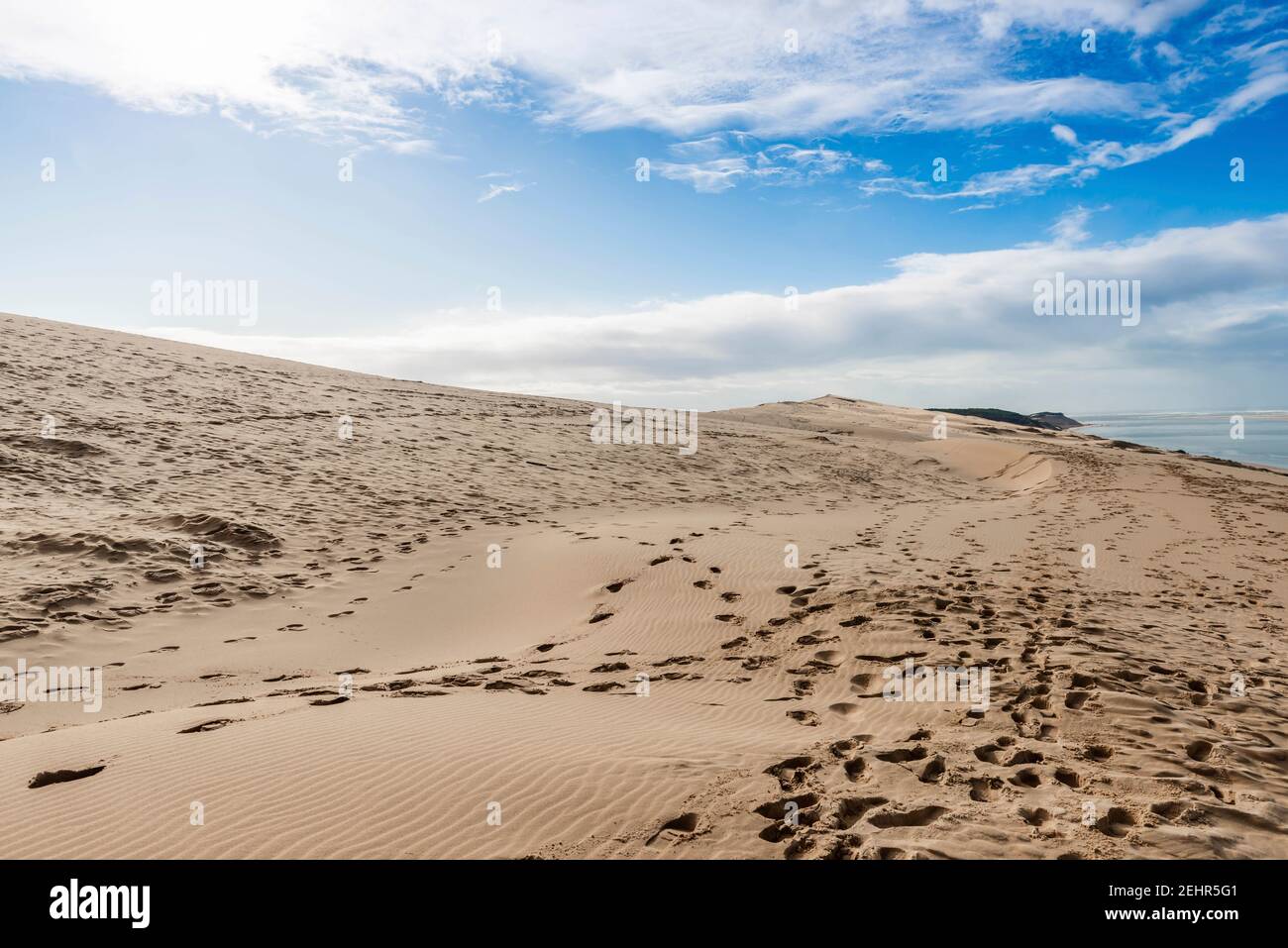 La duna Pilat in Nuova Aquitania, Francia Foto Stock