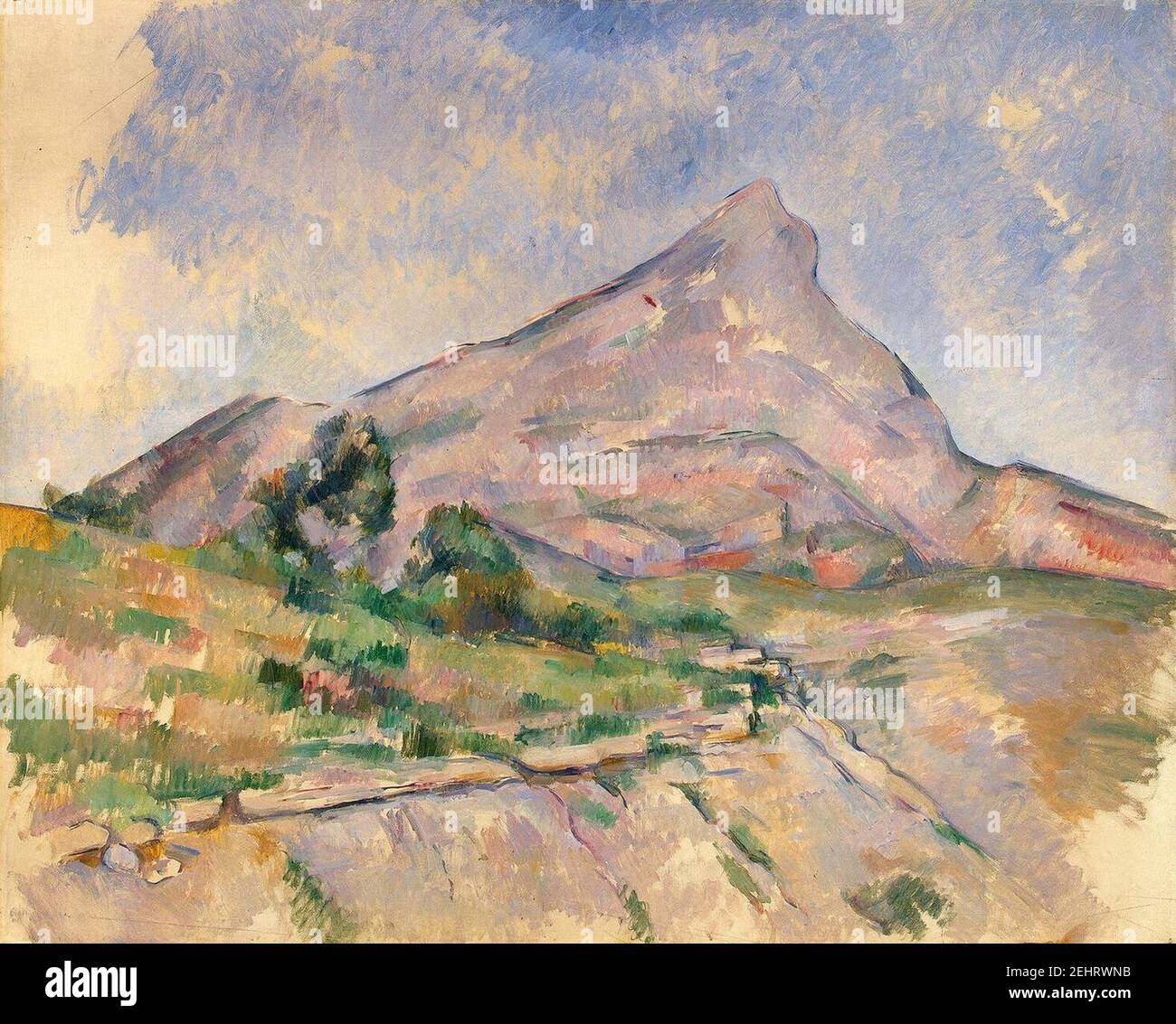 Paul Cezanne - Mont Sainte-Victoire 1897. Foto Stock