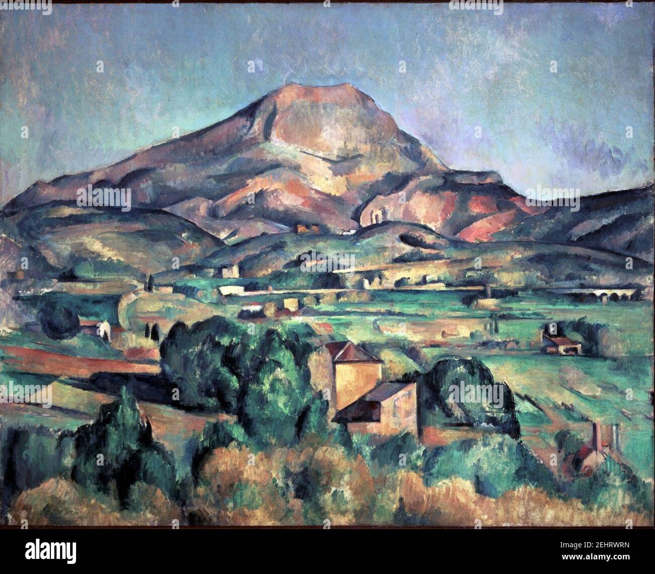 Paul Cézanne - Mont Sainte-Victoire (la Montagne Sainte-Victoire) - BF13 - Fondazione Barnes. Foto Stock