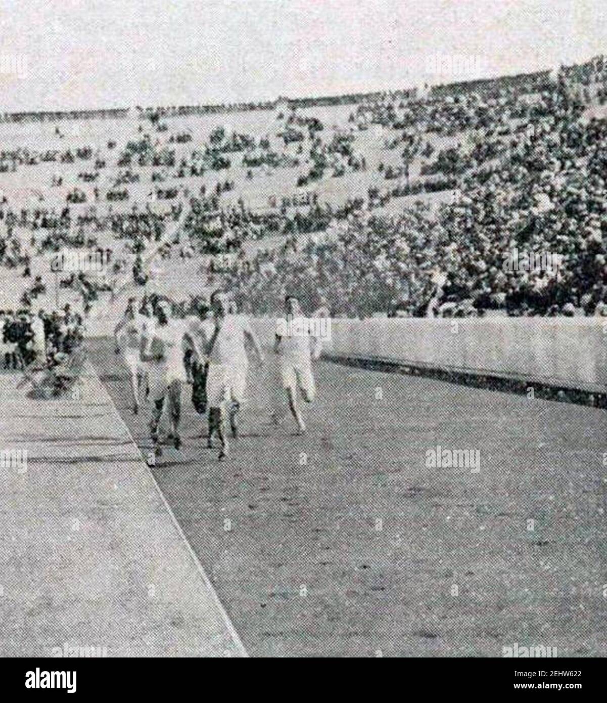 Paul Pilgrim, vainqueur des 400 et 800 mètres à Athènes en 1906. Foto Stock