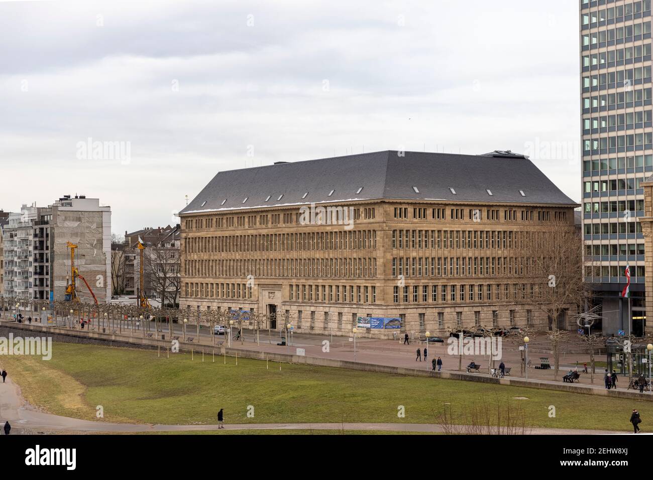 Edificio governativo nella Renania Settentrionale-Vestfalia a Düsseldorf Foto Stock