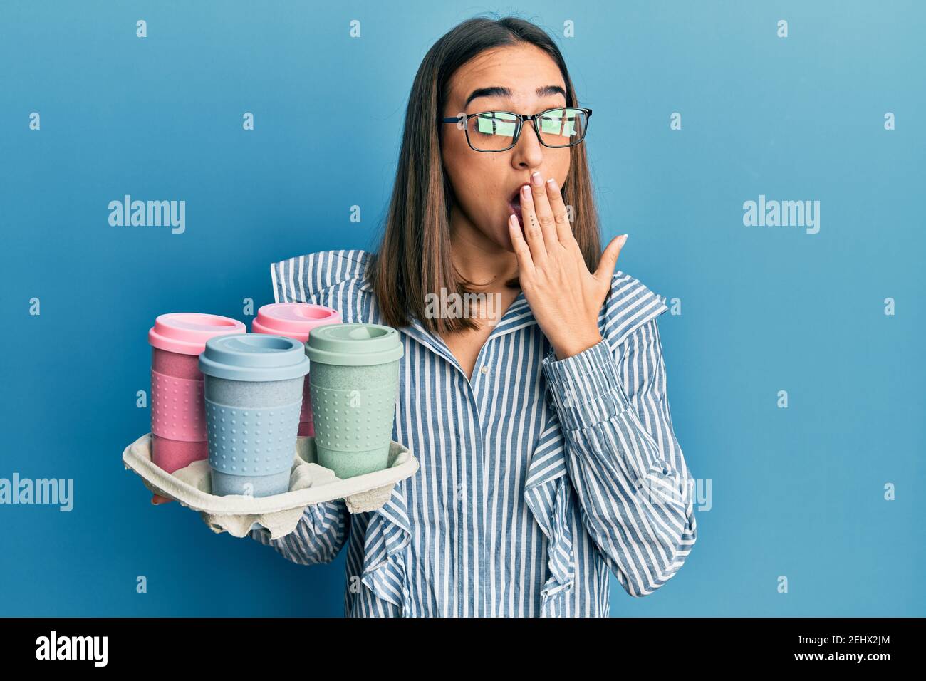 Vassoio Portabicchieri Take Away - It's Coffee Time | Contenitore Per 6 Caffè, Divisibile | Confezione Da 50 Pezzi - Foto 5