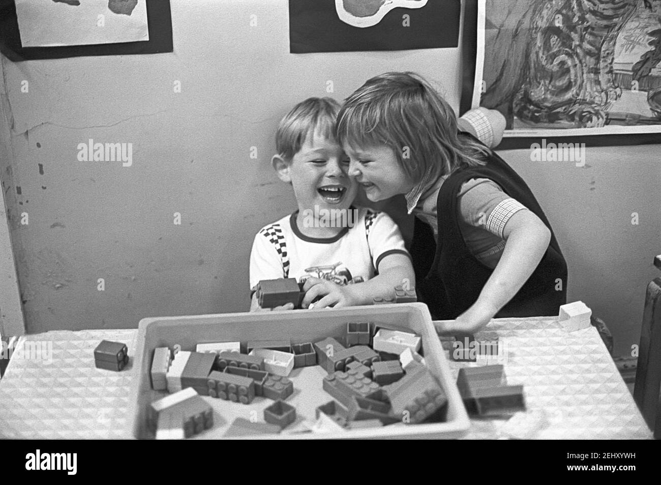 Classe di accoglienza per la scuola dei bambini Foto Stock