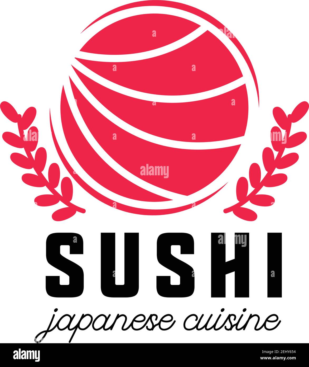 logo giapponese per ristorante giapponese. illustrazione vettoriale Illustrazione Vettoriale
