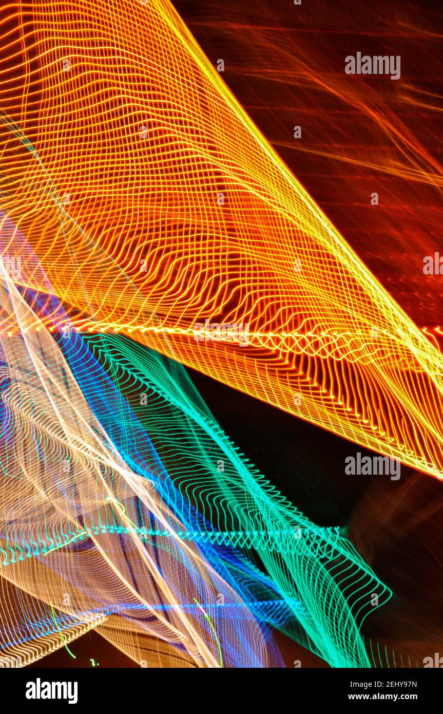 Un effetto di pittura chiaro colorato opere d'arte creative, grafica chiara Foto Stock