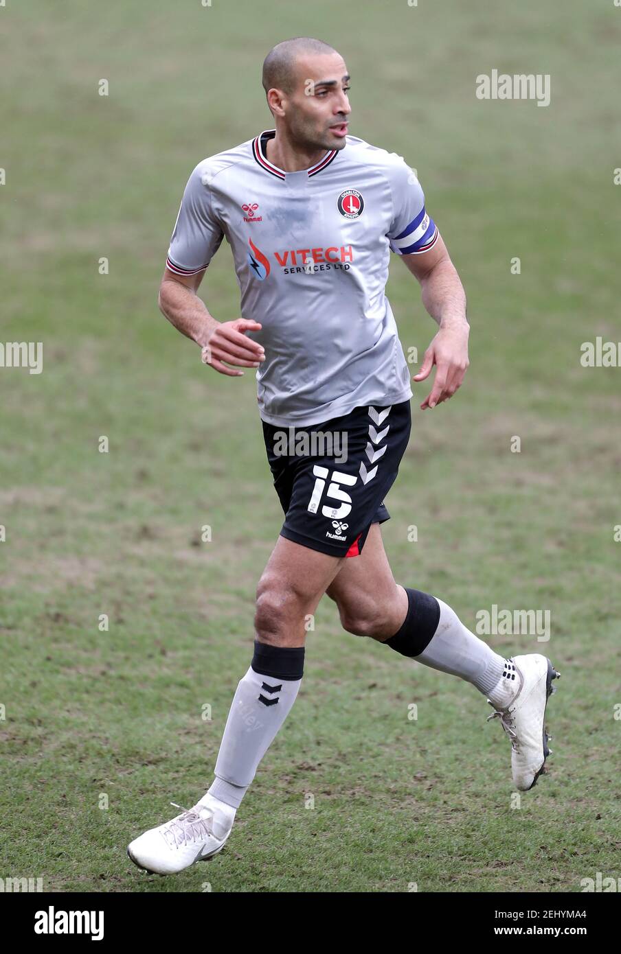 Darren Pratley di Charlton Athletic durante la partita Sky Bet League One allo stadio Highbury, Fleetwood. Data immagine: Sabato 20 febbraio 2021. Foto Stock