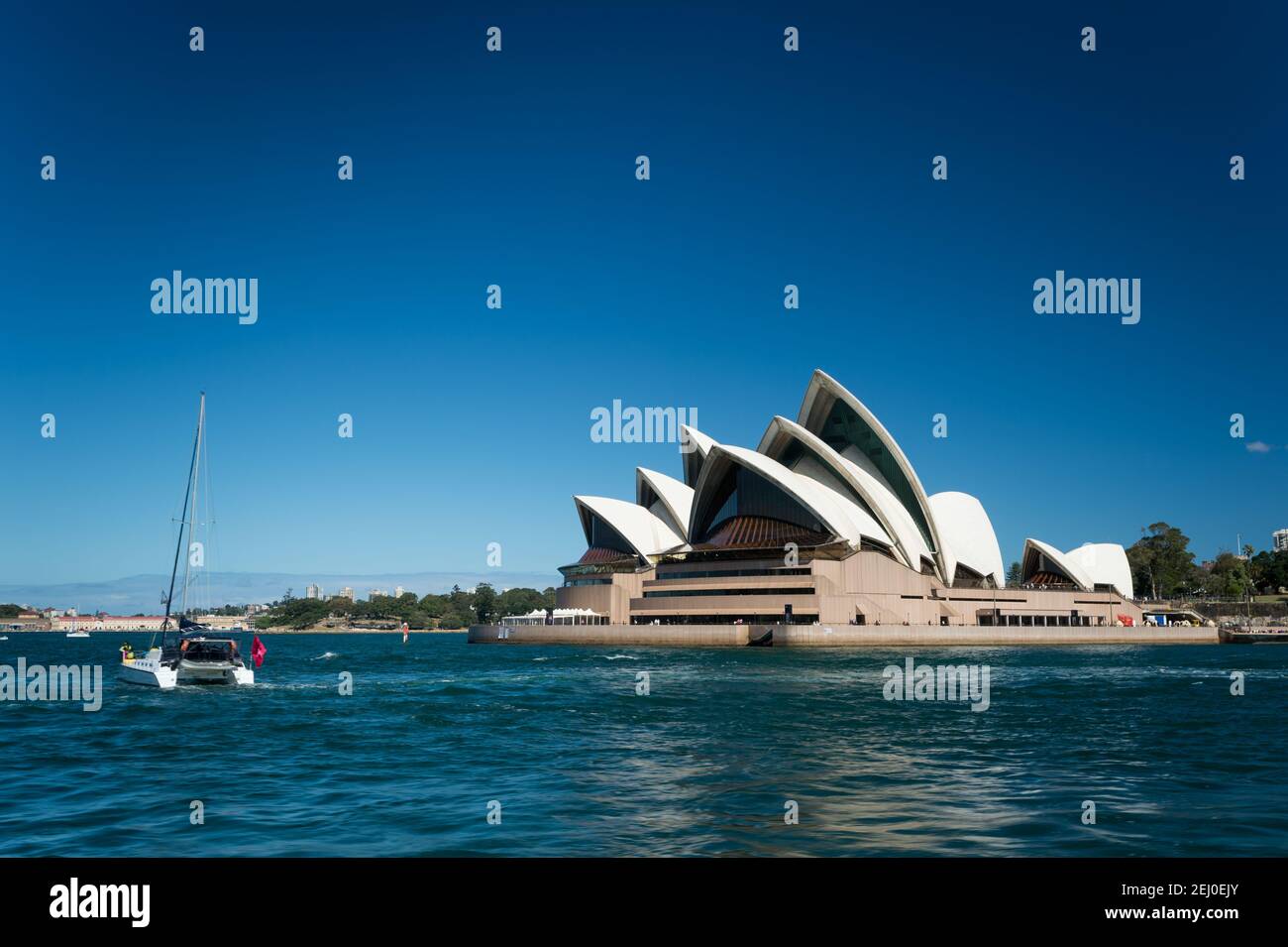 La Sydney Opera House, Bennelong Point, Sydney, nuovo Galles del Sud, Australia. Foto Stock