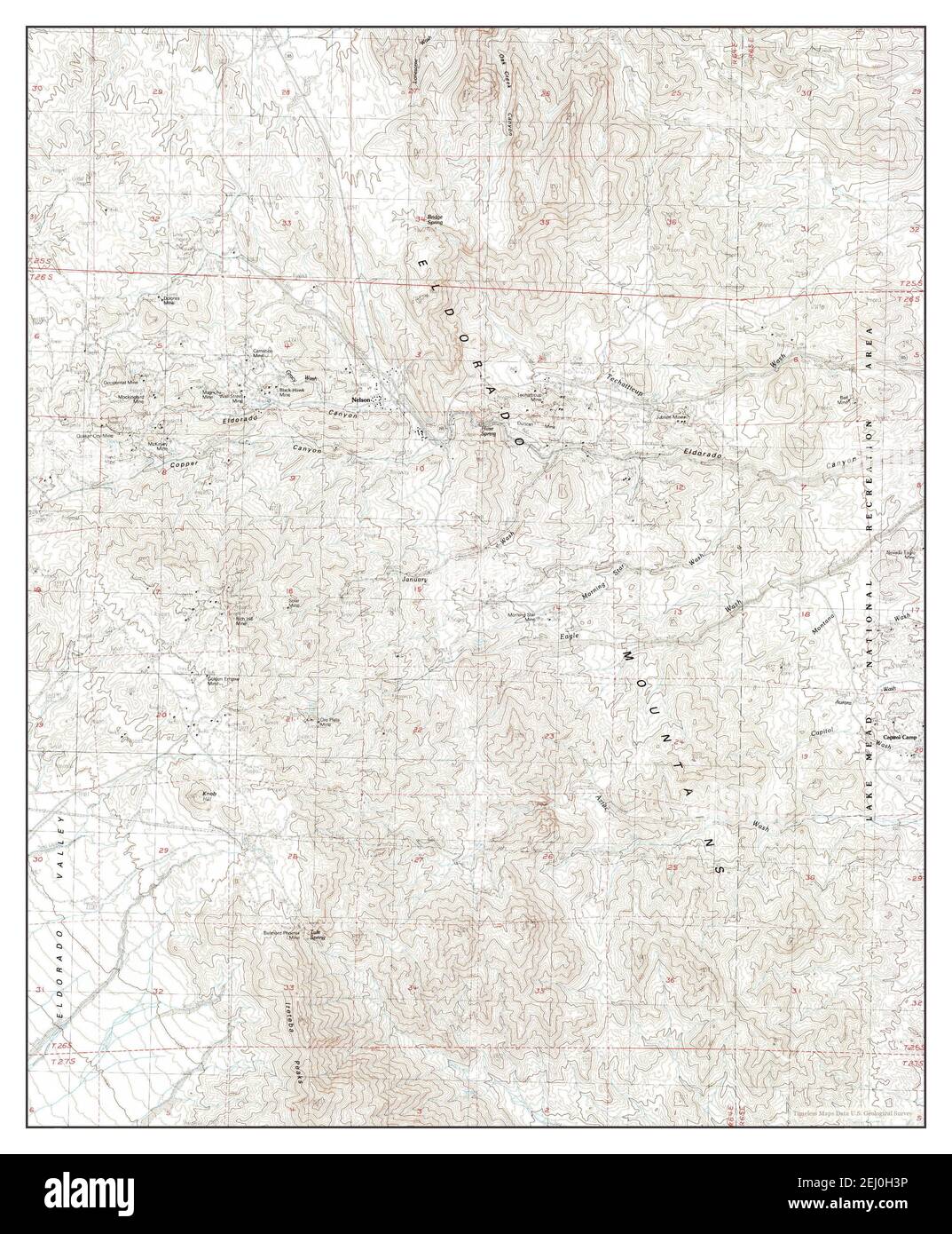 Nelson, Nevada, mappa 1984, 1:24000, Stati Uniti d'America da Timeless Maps, dati U.S. Geological Survey Foto Stock