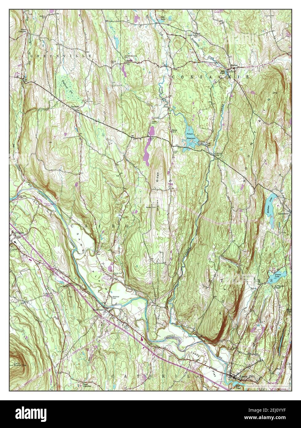 Leeds, New York, map 1953, 1:24000, United States of America by Timeless Maps, data U.S. Geological Survey Foto Stock