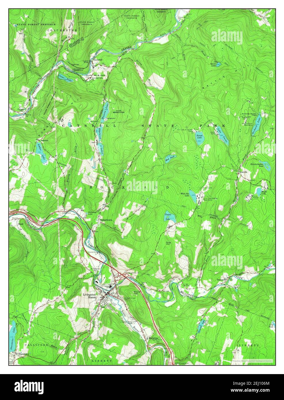 Livingston manor mappa di new york immagini e fotografie stock ad alta