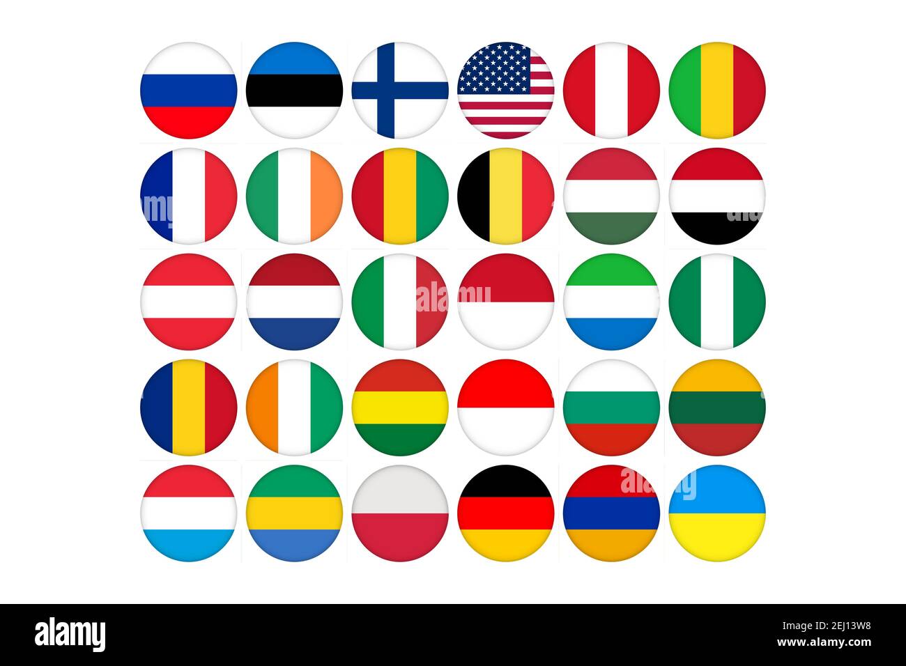 Bandiere europa icone rotonde immagini e fotografie stock ad alta  risoluzione - Alamy