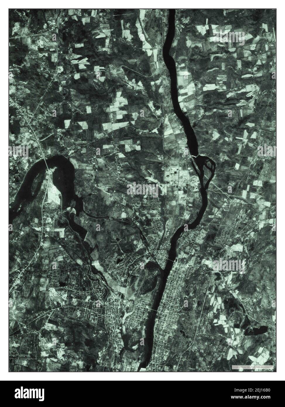 Troy North, New York, map 1978, 1:24000, United States of America by Timeless Maps, data U.S. Geological Survey Foto Stock