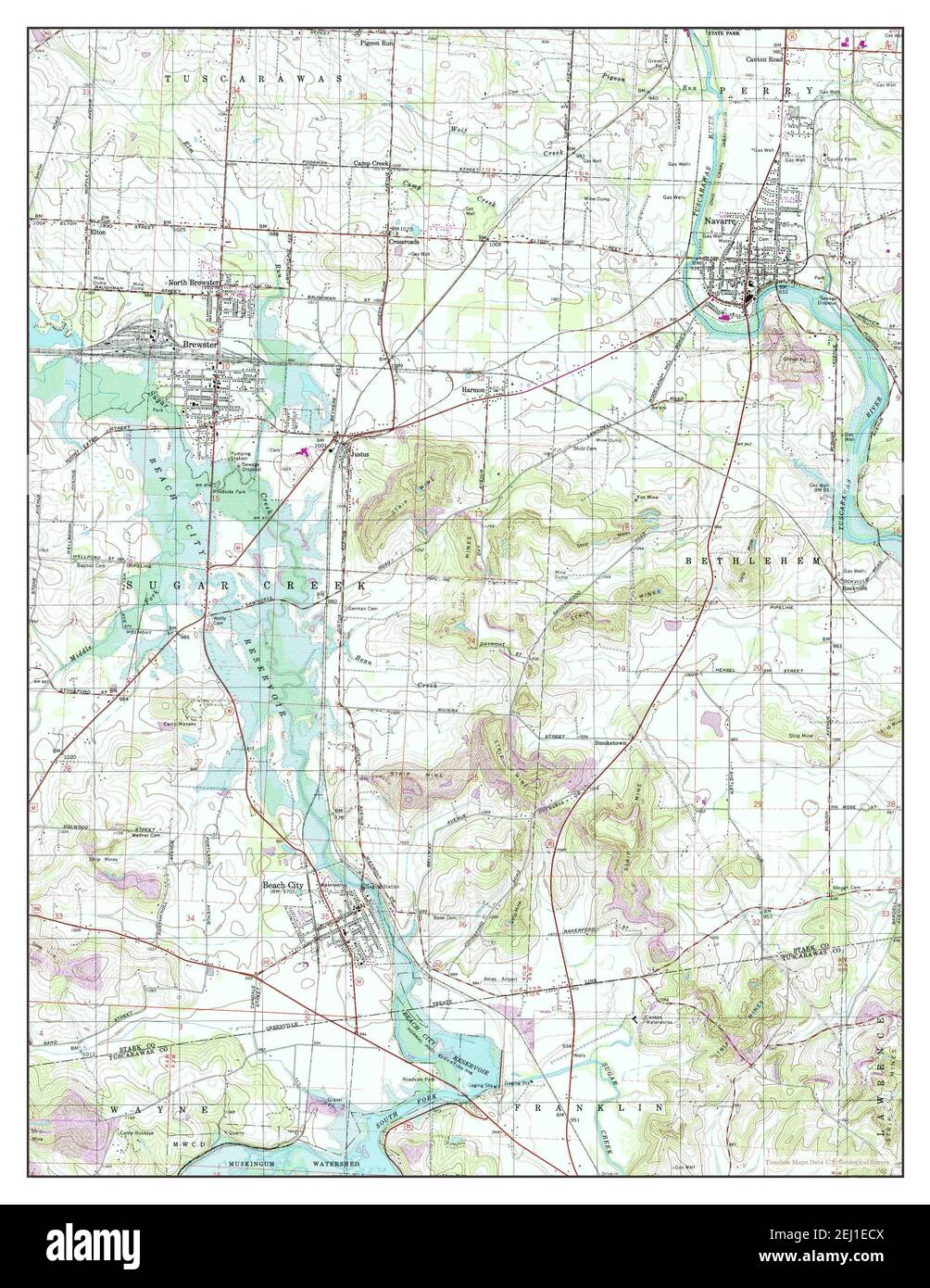 Navarre ohio mappa immagini e fotografie stock ad alta risoluzione Alamy