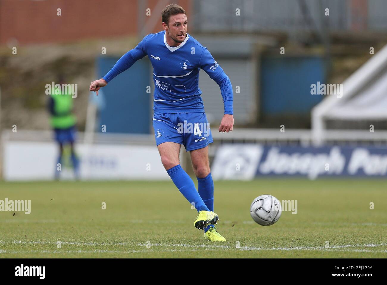 HARTLEPOOL, INGHILTERRA. 20 FEBBRAIO: Gary Liddle of Hartlepool si è Unito durante la partita della Vanarama National League tra Hartlepool United e Yeovil Town a Victoria Park, Hartlepool sabato 20 febbraio 2021. (Credit: Mark Fletcher | MI News) Credit: MI News & Sport /Alamy Live News Foto Stock