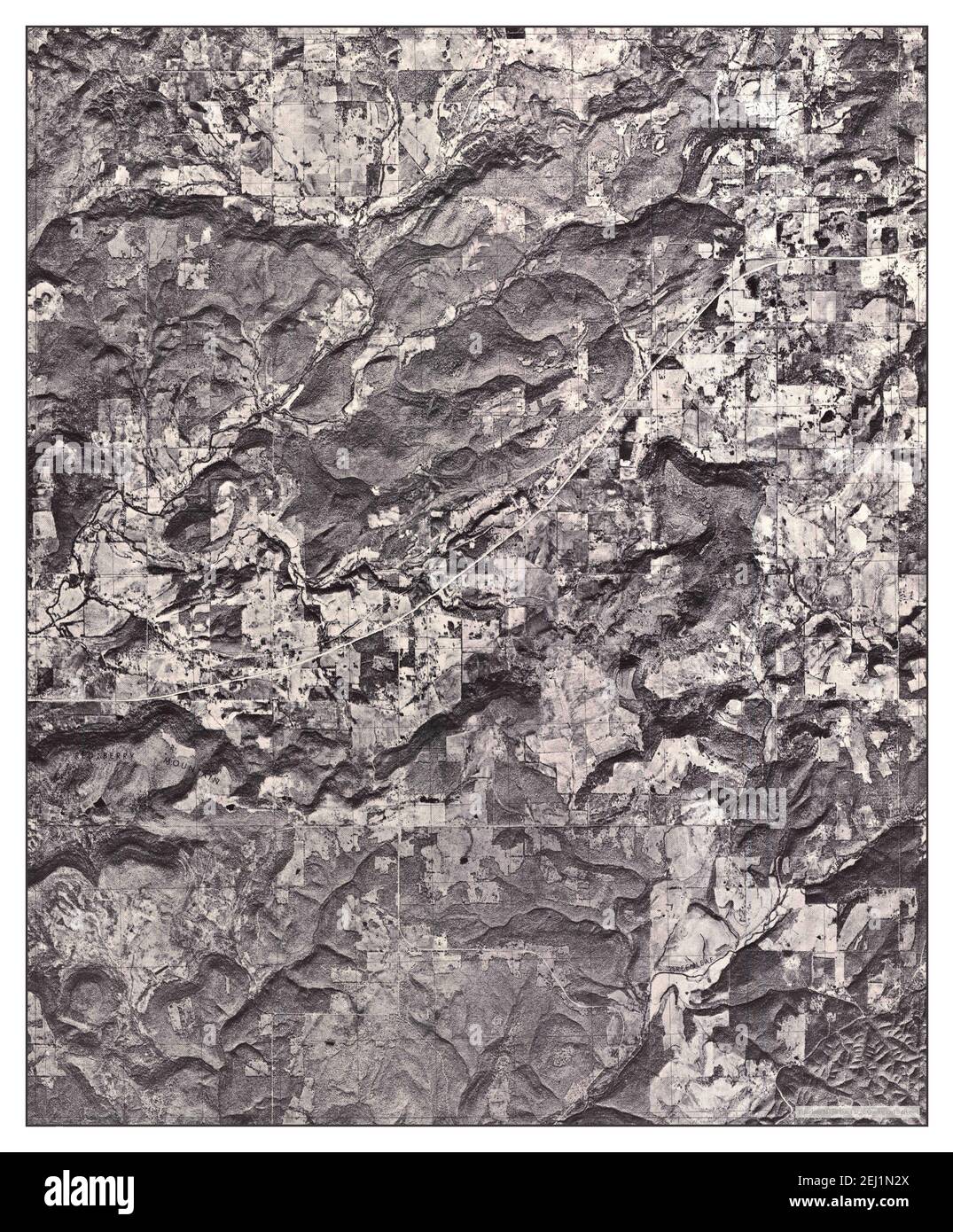 Hulbert se, Oklahoma, map 1972, 1:24000, United States of America by Timeless Maps, data U.S. Geological Survey Foto Stock