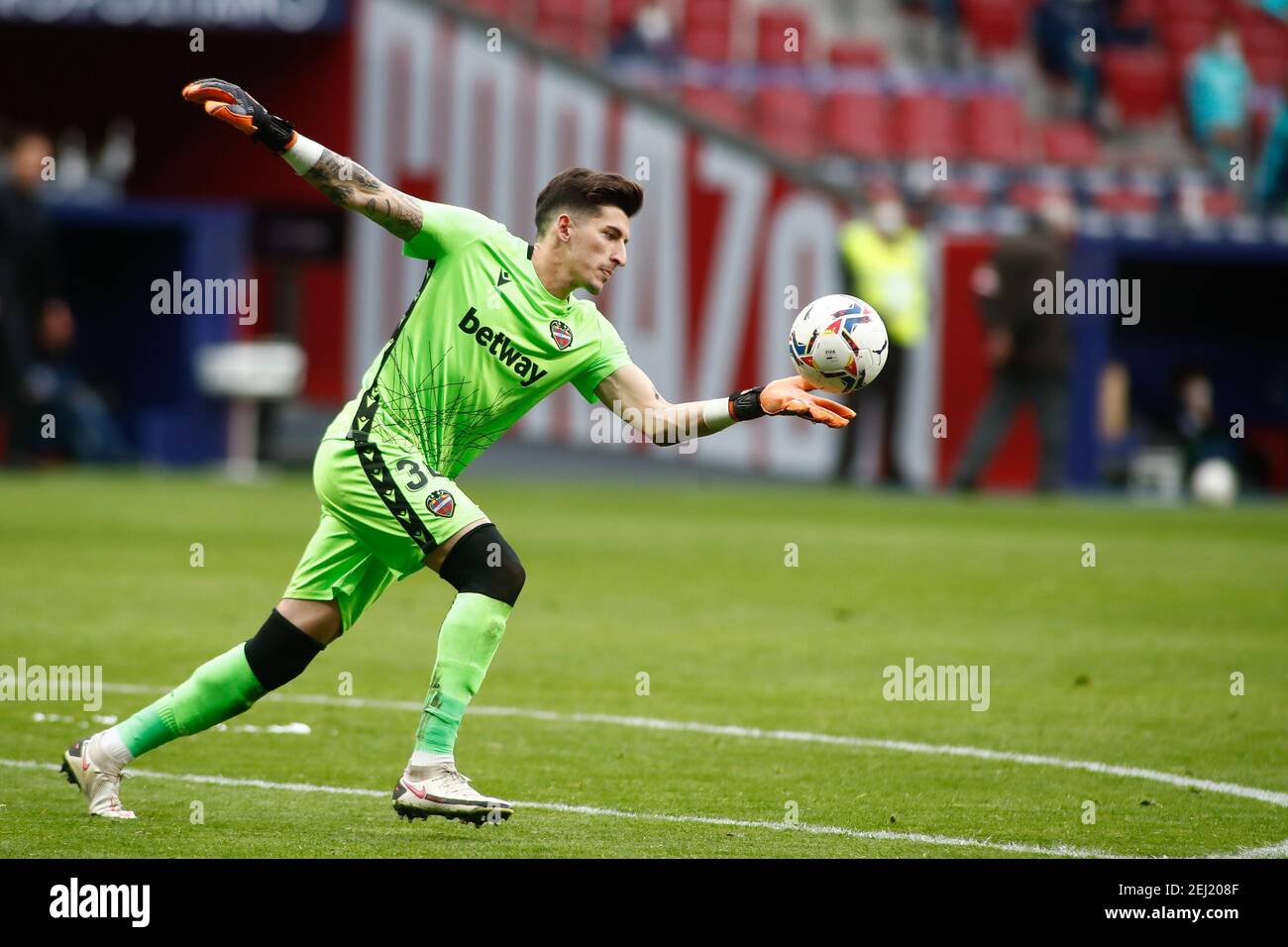 Dani Cardenas di Levante durante il campionato spagnolo la Liga Partita di calcio tra Atletico de Madrid e Levante UD ON fe/LM Foto Stock