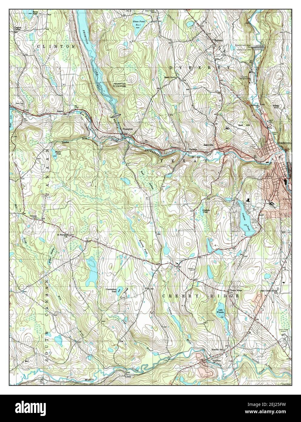 Honesdale, Pennsylvania, map 1999, 1:24000, United States of America by Timeless Maps, data U.S. Geological Survey Foto Stock