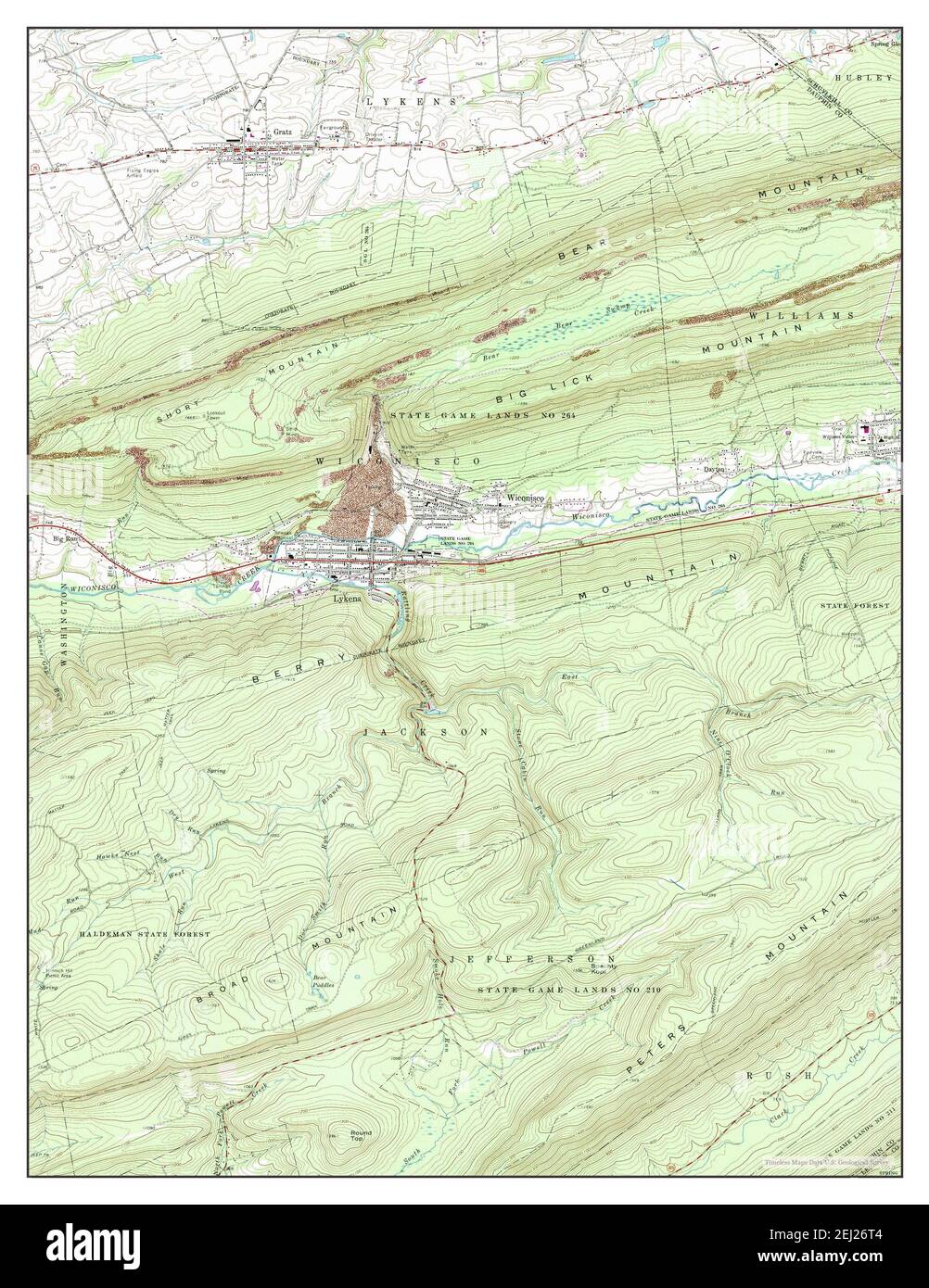 Mappa di lykens in pennsylvania immagini e fotografie stock ad alta risoluzione Alamy