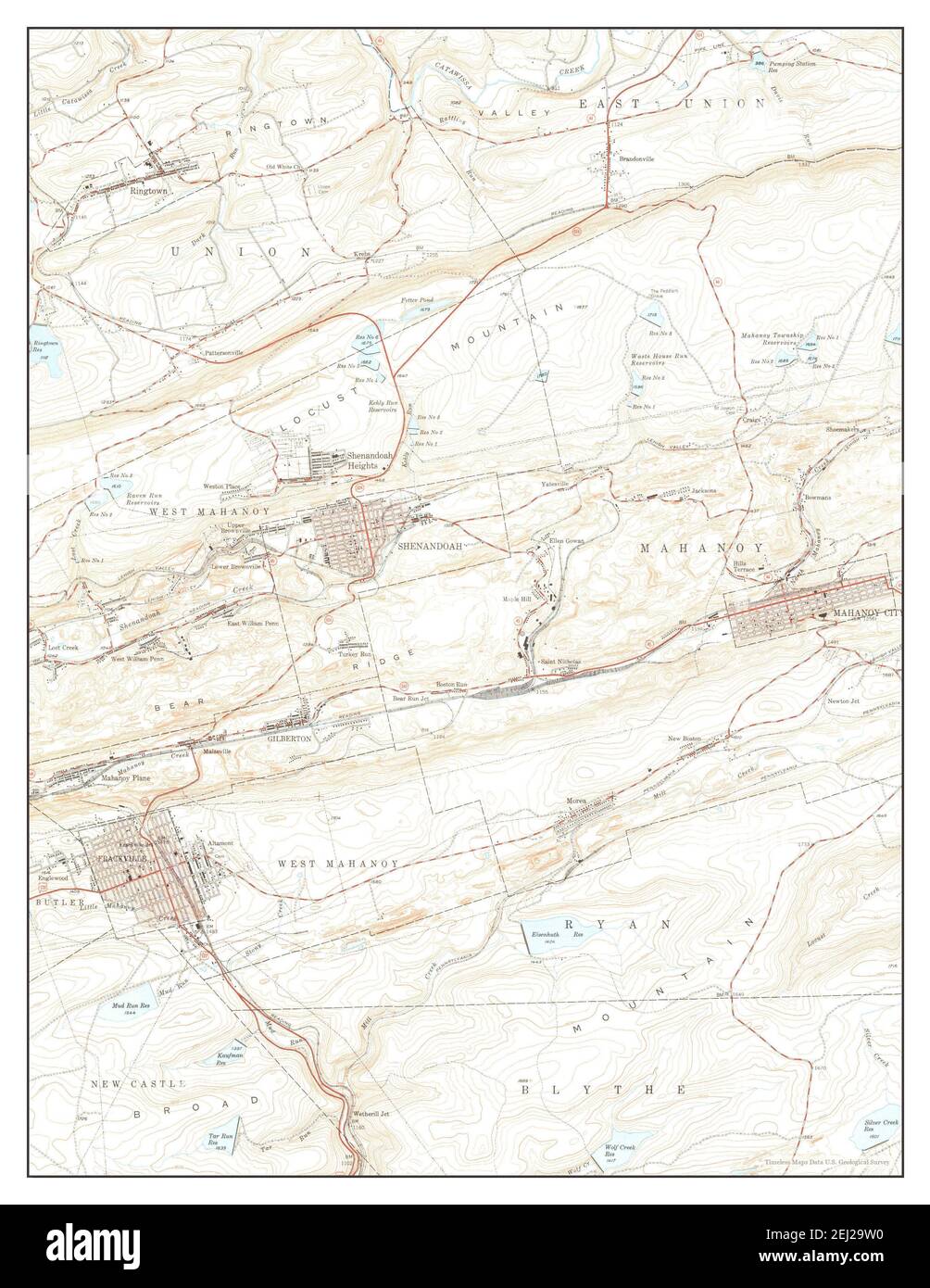 Mappa di shenandoah immagini e fotografie stock ad alta risoluzione Alamy